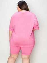 Charger l'image dans la galerie, Basic Bae Full Size V-Neck Drop Shoulder T-Shirt and Shorts Set