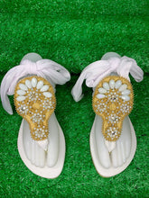 Charger l'image dans la galerie, Floral Rhinestones Sandals, Wedding Sandals,