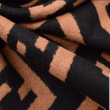 Charger l'image dans la galerie, Letter Print Cashmere Winter Shawl, Reversible Side Unisex