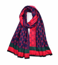 Charger l'image dans la galerie, CC Letter Print Winter Cashmere Reversible Side Unisex Scarf