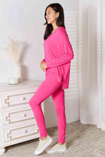 Charger l'image dans la galerie, Basic Bae Full Size V-Neck Soft Rayon Long Sleeve Top and Pants Lounge Set