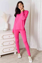 Charger l'image dans la galerie, Basic Bae Full Size V-Neck Soft Rayon Long Sleeve Top and Pants Lounge Set