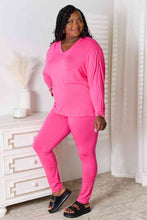 Charger l'image dans la galerie, Basic Bae Full Size V-Neck Soft Rayon Long Sleeve Top and Pants Lounge Set
