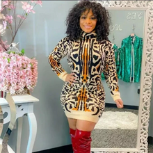 Charger l'image dans la galerie, Sexy Popular Element Leopard Print Sweater Dress