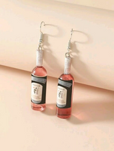 Charger l'image dans la galerie, Wine Bottle Charm Drop Earrings