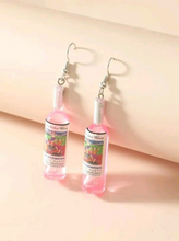 Charger l'image dans la galerie, Wine Bottle Charm Drop Earrings