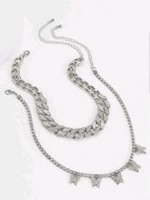 Charger l'image dans la galerie, 2pcs Rhinestone Butterfly Pendant Necklace