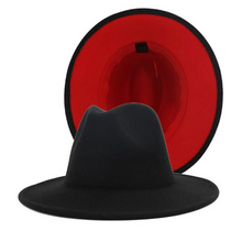 Load image into Gallery viewer, Two Tone Retro Fashion Fedora Hat