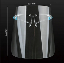 Charger l'image dans la galerie, Face shield, protective shield, clear, Reusable, Anti Fog Face Shield Mask, Safety Shield with Glasses