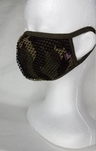 Charger l'image dans la galerie, Cooling Mesh Masks for Kids and Adults, Washable, black face mask, Breathable, Reusable face mask 1 or 2 Layers Face Covering,Made in USA