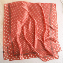 Load image into Gallery viewer, Satin Silk Scarf Women Fashion Shawl Polka Dots Prints Silky Wraps 180x90cm, Women head Hijab, Head Wrap