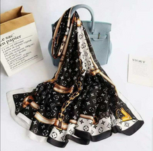 Charger l'image dans la galerie, Satin Silk Scarf Women Fashion Shawl, Women head Hijab, Head Wrap