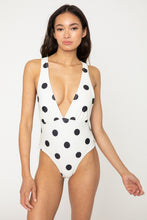 Load image into Gallery viewer, Marina West Swim Beachy Keen Polka Dot Tied Plunge One-Piece Swimsuit