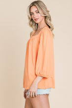 Cargar imagen en el visor de la galería, Culture Code Square Neck Puff Sleeve Top