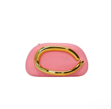 Load image into Gallery viewer, Women PU Leather Metal Handle Handbag &amp; Removable Strap Crossbody Shoulder Bag Hand-held Shoulder Clutch Bag