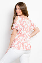 Cargar imagen en el visor de la galería, Be Stage Full Size Foral Cold Shoulder Top