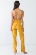 Cargar imagen en el visor de la galería, Doreli Group Backless Tied Spaghetti Strap Sleeveless Jumpsuit