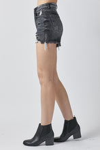 Load image into Gallery viewer, RISEN Full Size High Rise Distressed Denim Shorts