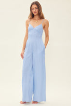 Load image into Gallery viewer, Idem Ditto Drawstring Back Sleeveless Wide Leg Jumpsuit