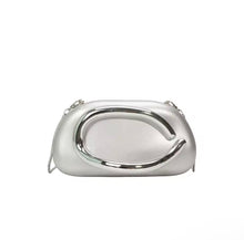 Load image into Gallery viewer, Women PU Leather Metal Handle Handbag &amp; Removable Strap Crossbody Shoulder Bag Hand-held Shoulder Clutch Bag