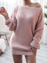 Load image into Gallery viewer, Cozy Oversized Knitted Sweater Dress, Boho Knitted Sweater Dress