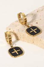 Cargar imagen en el visor de la galería, Plus Sign Square Shape Drop Earrings