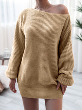 Charger l&#39;image dans la galerie, Cozy Oversized Knitted Sweater Dress, Boho Knitted Sweater Dress