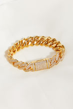 Load image into Gallery viewer, Alloy Inlaid Zircon Bracelet