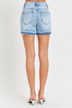 Cargar imagen en el visor de la galería, RISEN High Rise Distressed Hem Denim Shorts