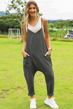 Load image into Gallery viewer, Double Take Full Size Sleeveless V-Neck Pocketed Jumpsuit