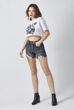 Load image into Gallery viewer, RISEN Full Size High Rise Distressed Denim Shorts