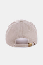 Charger l&#39;image dans la galerie, Zenana Washed ATLANTA Embroidered Baseball Cap