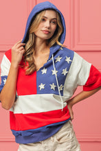 Charger l&#39;image dans la galerie, BiBi American Flag Theme Hoodie