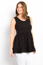 Cargar imagen en el visor de la galería, Be Stage Ruffled Sleeveless Babydoll Top