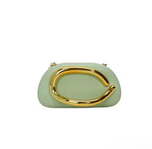 Load image into Gallery viewer, Women PU Leather Metal Handle Handbag &amp; Removable Strap Crossbody Shoulder Bag Hand-held Shoulder Clutch Bag