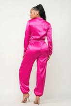 Charger l&#39;image dans la galerie, Front Zipper Pockets Top And Pants Jumpsuit