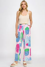 Cargar imagen en el visor de la galería, Printed Wide Leg Pant With Elastic Back