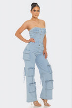 Charger l&#39;image dans la galerie, Stretch Denim Jumpsuit