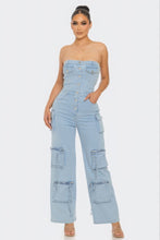 Charger l&#39;image dans la galerie, Stretch Denim Jumpsuit