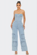 Charger l&#39;image dans la galerie, Stretch Denim Jumpsuit