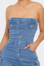 Charger l&#39;image dans la galerie, Stretch Denim Jumpsuit