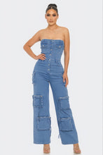 Charger l&#39;image dans la galerie, Stretch Denim Jumpsuit