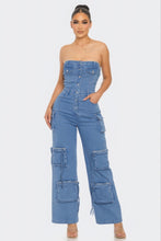 Charger l&#39;image dans la galerie, Stretch Denim Jumpsuit