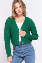 Charger l&#39;image dans la galerie, Long slv v-neck sweater cardigan