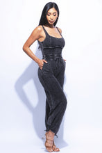 Charger l&#39;image dans la galerie, Washed Jumpsuit With Adjustable Ankle