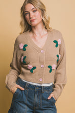 Load image into Gallery viewer, Mid cropped flower cardigan