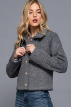 Cargar imagen en el visor de la galería, Long Slv Teddy Fleece Short Jacket