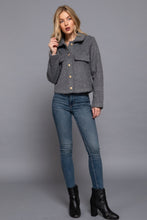 Cargar imagen en el visor de la galería, Long Slv Teddy Fleece Short Jacket