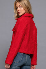 Load image into Gallery viewer, Long Slv Teddy Fleece Short Jacket