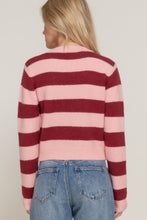 Charger l&#39;image dans la galerie, Long Slv Crew Neck Stripe Sweater